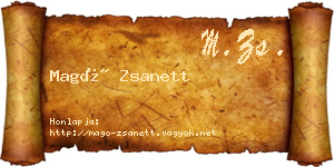 Magó Zsanett névjegykártya